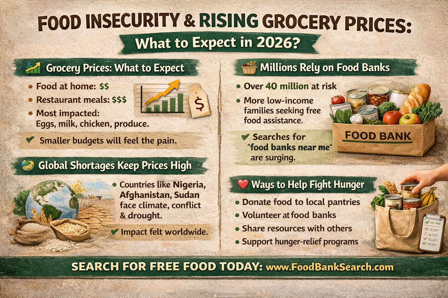 Food Insecurity & Rising Grocery Prices: What to Expect in 2026?